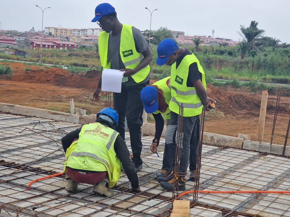 Photo de travaux VRD sur le terrain